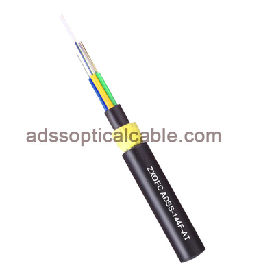 Self Supporting All Dielectric Fiber Optic Cable 2-144 Core Stranded Loose Tube